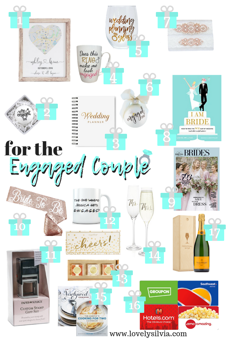 Gifts For The Engaged Couple | Lovely Silvia